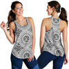 Polynesian Tribal Mask Women Racerback Tank Top