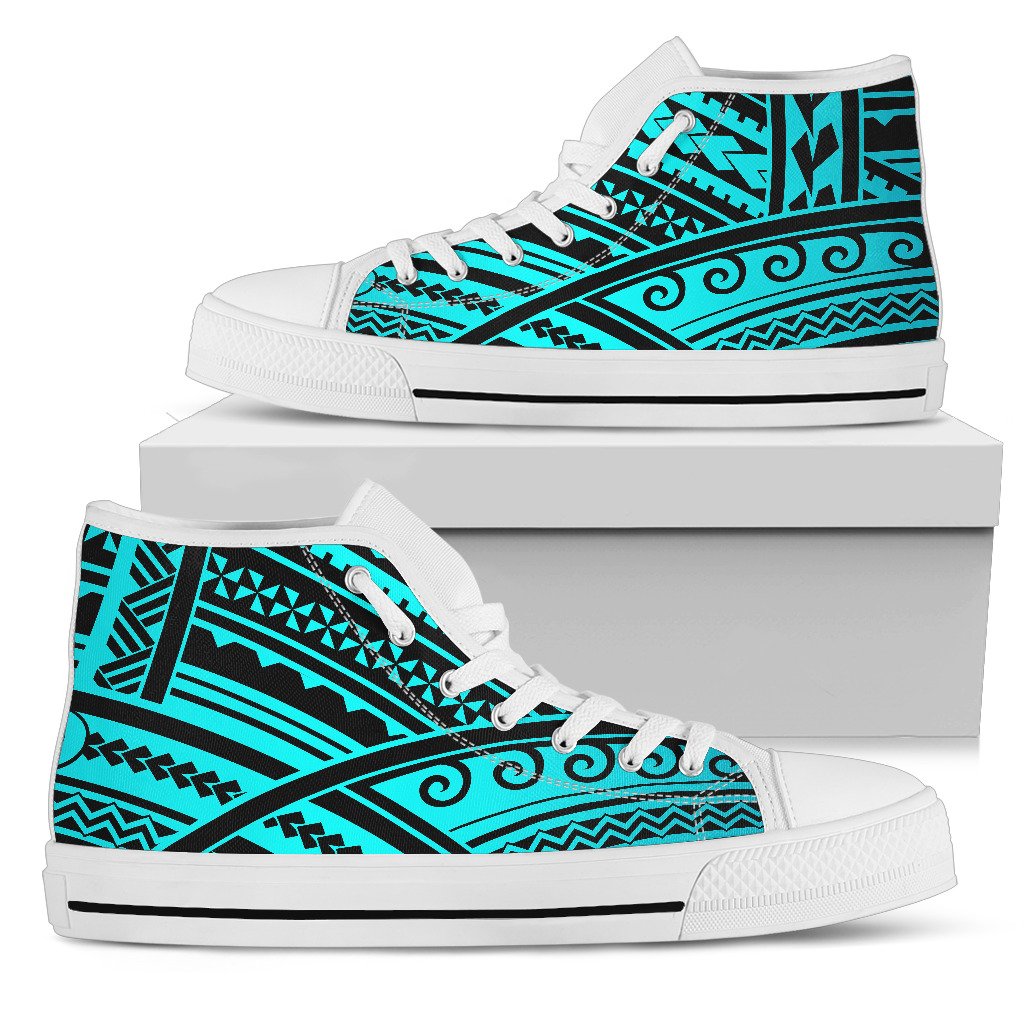 Polynesian Tribal Men High Top Shoes