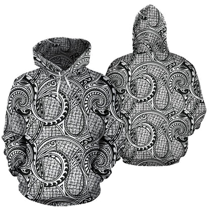 Polynesian Hawaiian Tribal Pattern All Over Print Hoodie