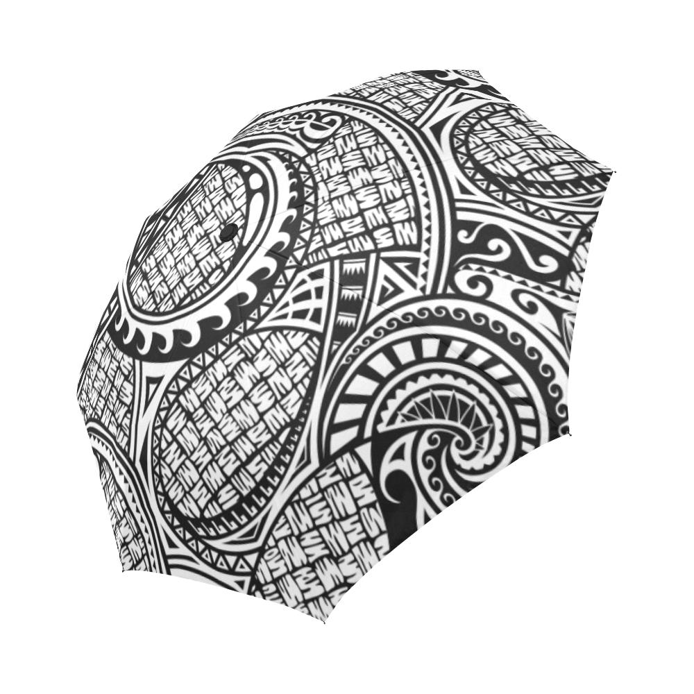 Polynesian Tribal Pattern Automatic Foldable Umbrella