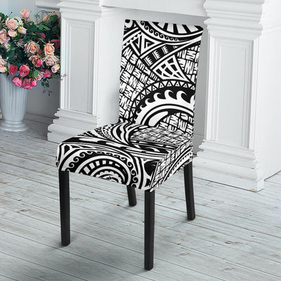 Polynesian Tribal Pattern Dining Chair Slipcover-JORJUNE.COM