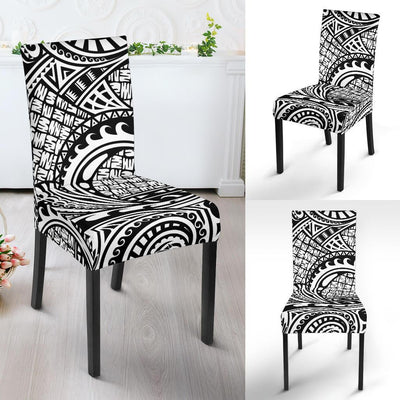 Polynesian Tribal Pattern Dining Chair Slipcover-JORJUNE.COM