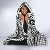 Polynesian Tribal Pattern Hooded Blanket-JORJUNE.COM