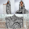 Polynesian Tribal Pattern Hooded Blanket-JORJUNE.COM