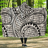 Polynesian Tribal Pattern Hooded Blanket-JORJUNE.COM