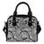 Polynesian Tribal Pattern Leather Shoulder Handbag