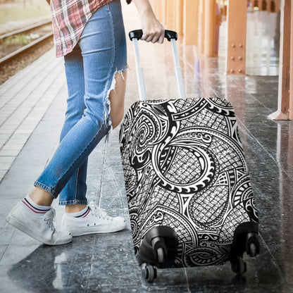Polynesian Hawaiian Tribal Pattern Luggage Cover Protector