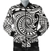 Polynesian Tribal Pattern Men Casual Bomber Jacket