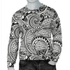 Polynesian Tribal Pattern Men Crewneck Sweatshirt