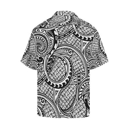 Polynesian Tribal Pattern Men Hawaiian Shirt