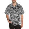 Polynesian Tribal Pattern Men Hawaiian Shirt-JorJune