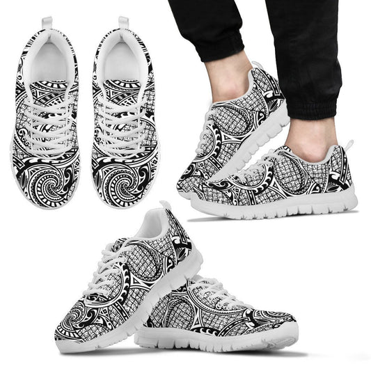Polynesian Hawaiian Tribal Pattern Men Sneakers