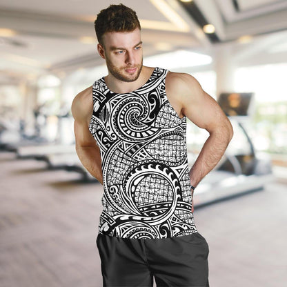 Polynesian Tribal Pattern Men Tank Top