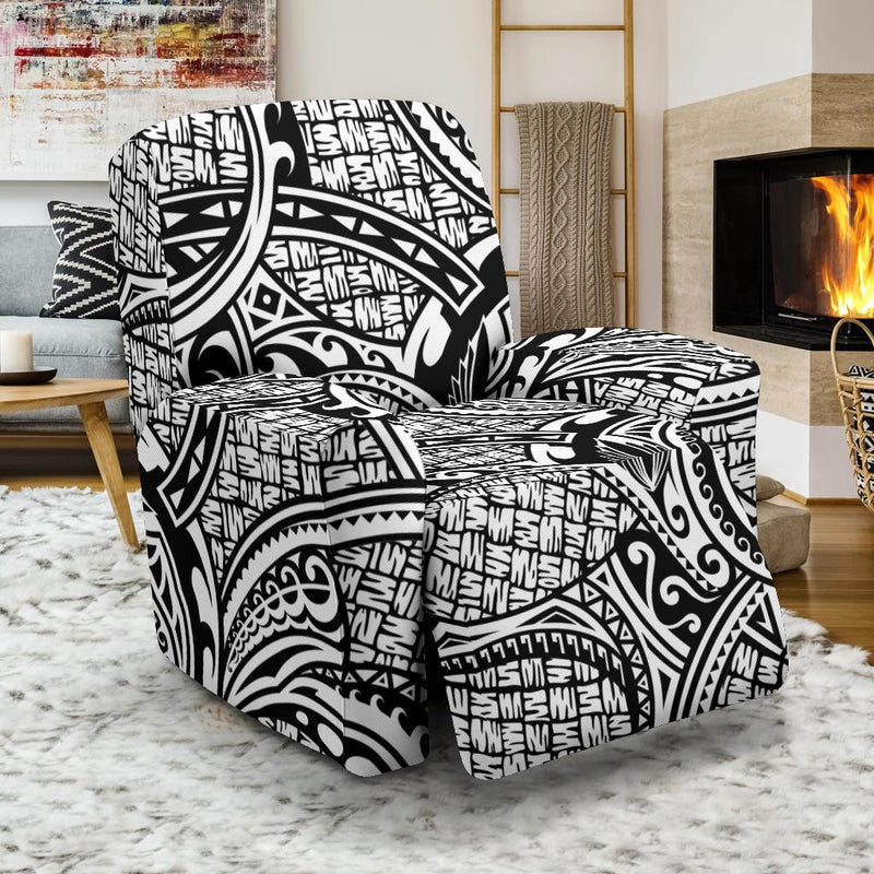 Polynesian Tribal Pattern Recliner Slipcover-JORJUNE.COM