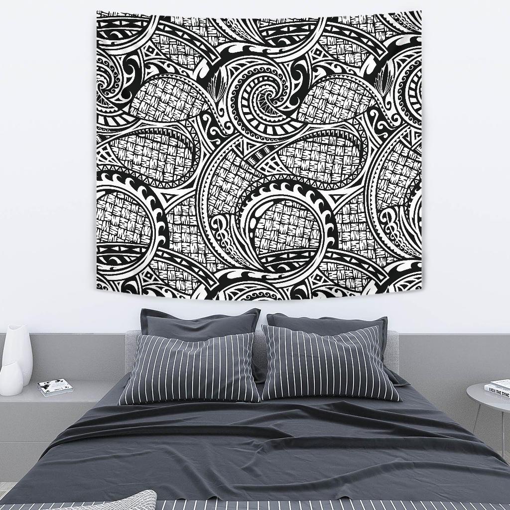 Polynesian Tribal Pattern Tapestry