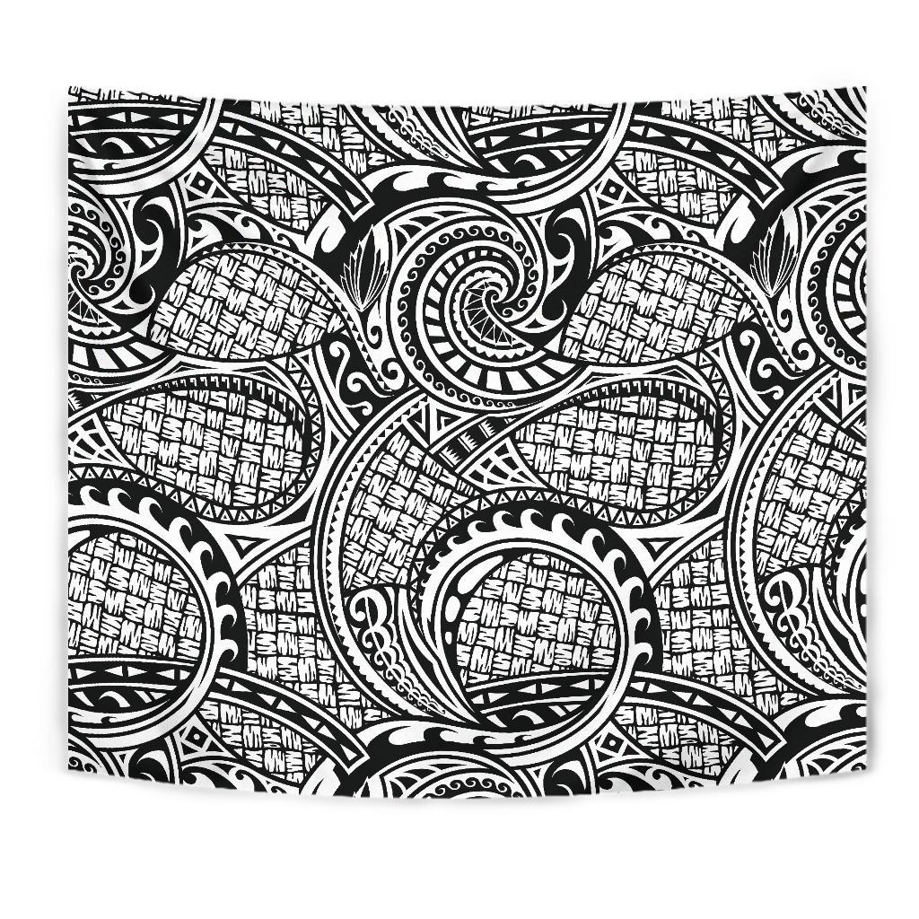 Polynesian Tribal Pattern Tapestry