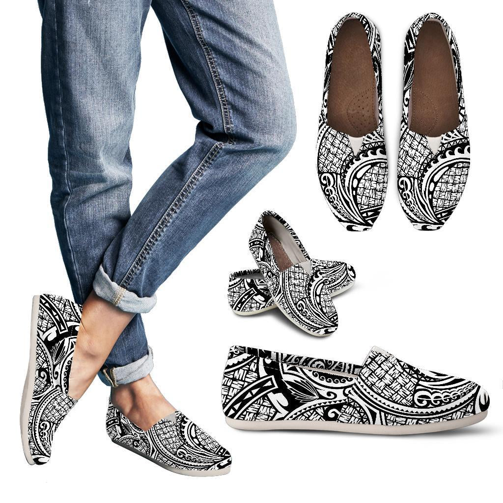 Polynesian Tribal Pattern Women Casual Shoes-JorJune.com