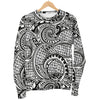 Polynesian Tribal Pattern Women Crewneck Sweatshirt