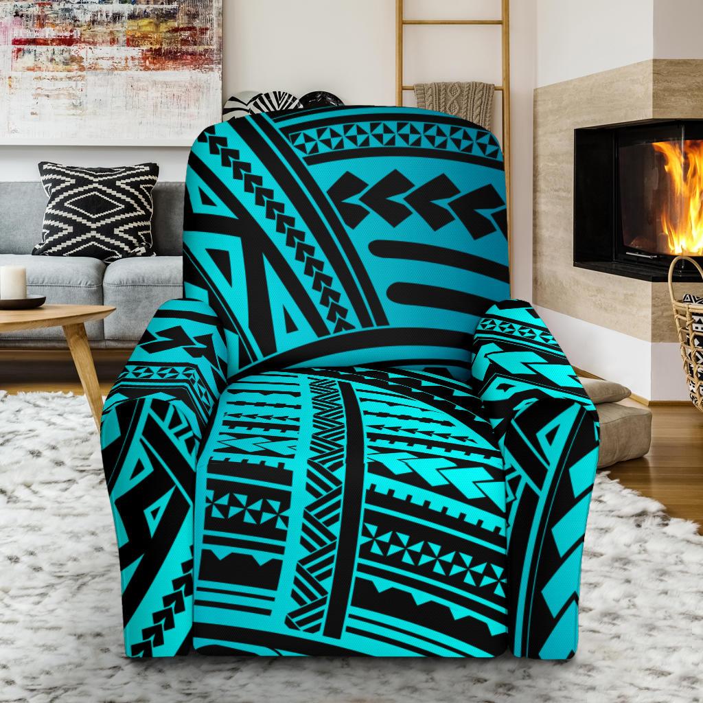 Polynesian Tribal Recliner Slipcover-JORJUNE.COM