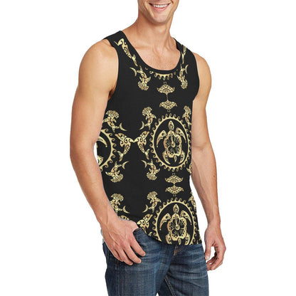Polynesian Tribal Sea Turtle Hawaiian Men Tank Top