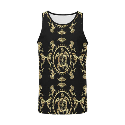 Polynesian Tribal Sea Turtle Hawaiian Men Tank Top