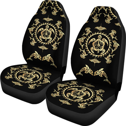 Polynesian Tribal Sea Turtle Hawaiian Universal Fit Car Seat Covers