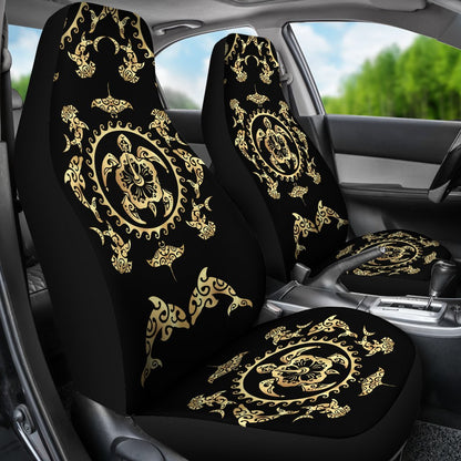 Polynesian Tribal Sea Turtle Hawaiian Universal Fit Car Seat Covers