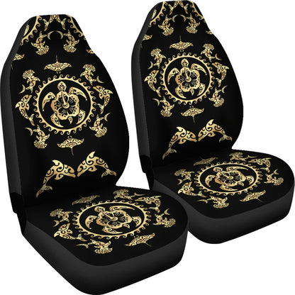 Polynesian Tribal Sea Turtle Hawaiian Universal Fit Car Seat Covers