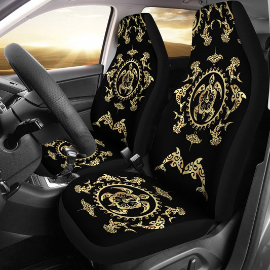 Polynesian Tribal Sea Turtle Hawaiian Universal Fit Car Seat Covers