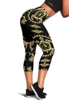 Polynesian Tribal Sea Turtle Hawaiian Women Capris