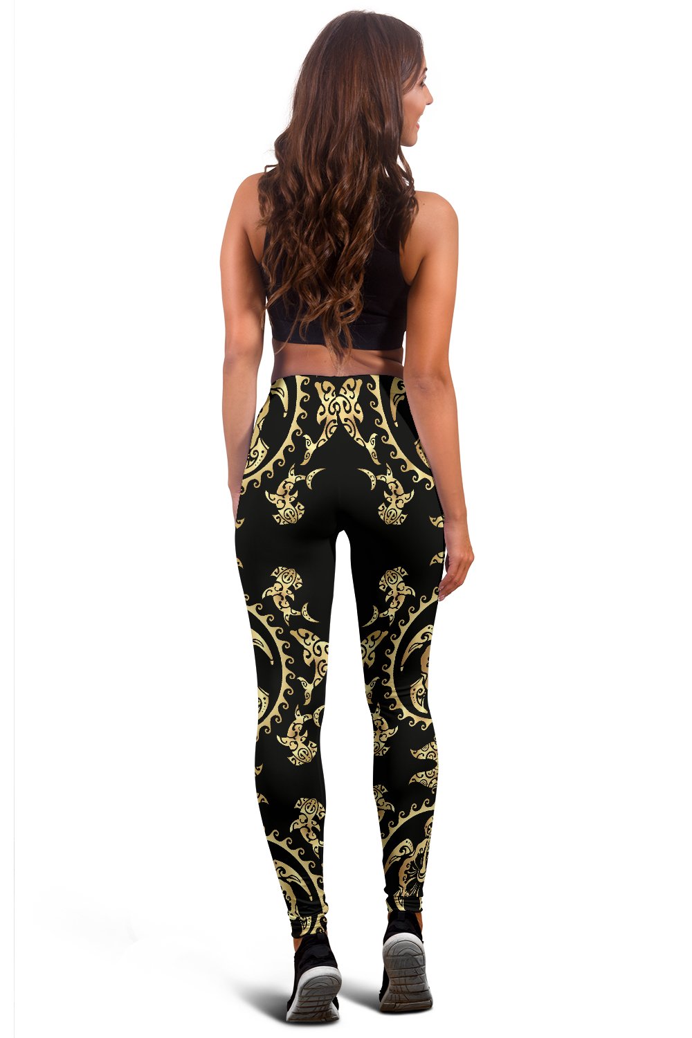 Polynesian Tribal Sea Turtle Hawaiian Women Leggings