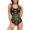 Polynesian Tribal Sea Turtle Hawaiian Women One Piece Swimsuit