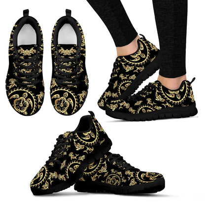 Polynesian Tribal Sea Turtle Hawaiian Women Sneakers