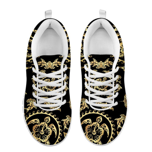 Polynesian Tribal Sea Turtle Hawaiian Women Sneakers Shoes