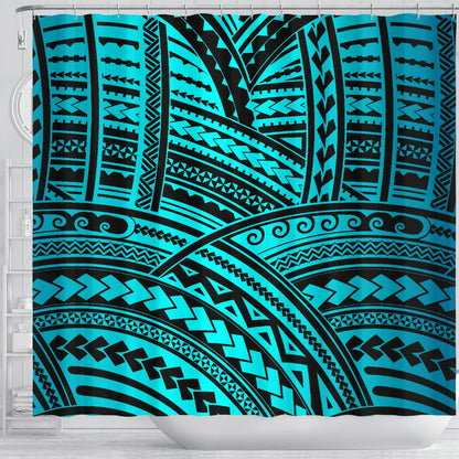 Polynesian Tribal Shower Curtain