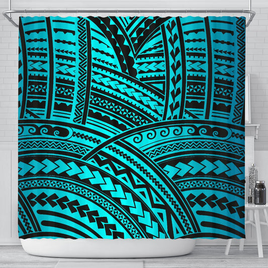 Polynesian Tribal Shower Curtain
