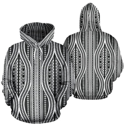 Polynesian Hawaiian Tribal Style All Over Print Hoodie
