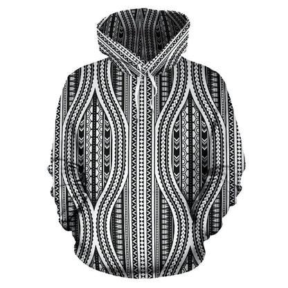 Polynesian Hawaiian Tribal Style All Over Print Hoodie