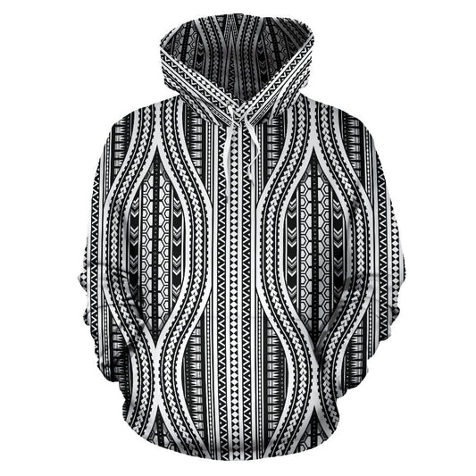Polynesian Hawaiian Tribal Style All Over Print Hoodie