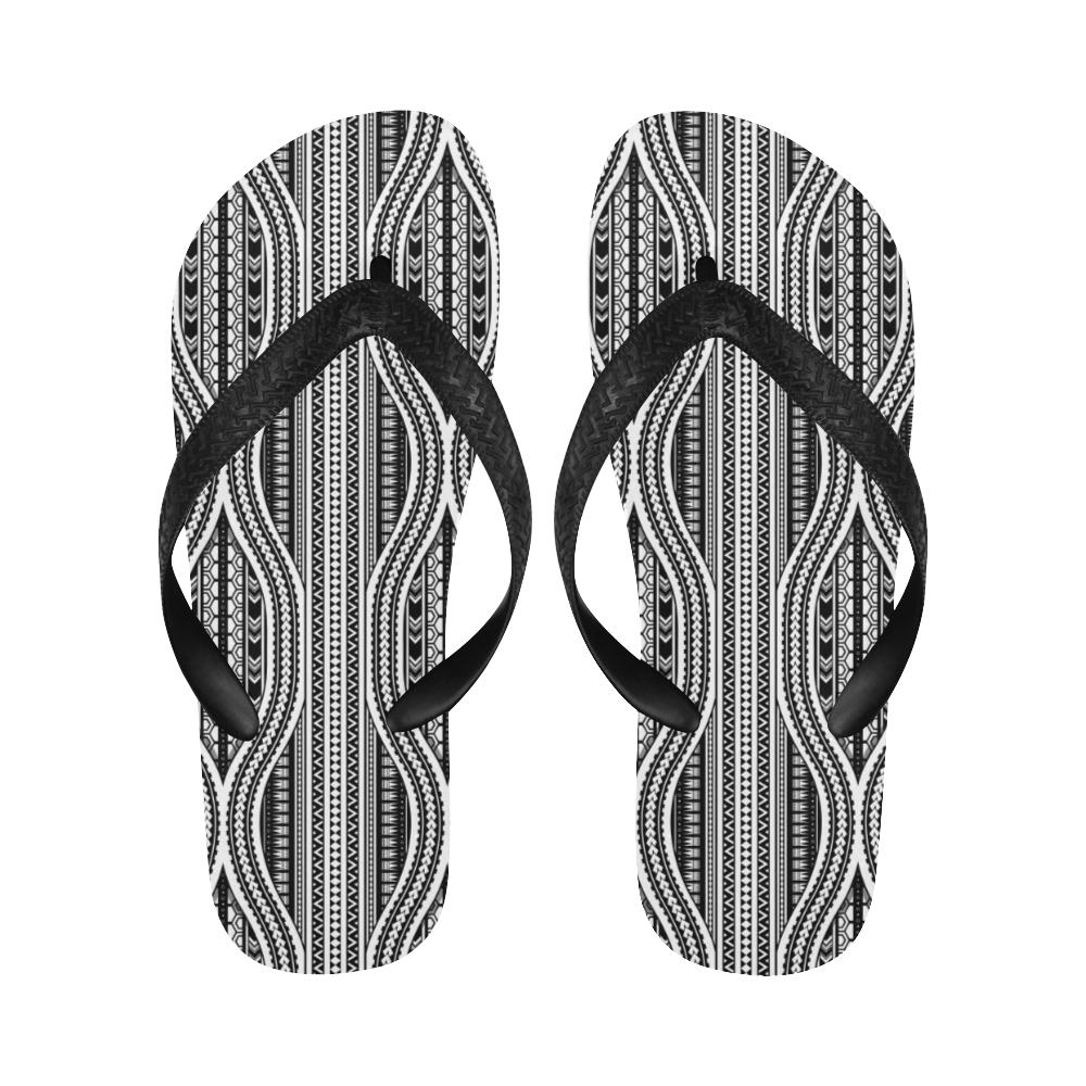 Polynesian Tribal Style Flip Flops-JorJune