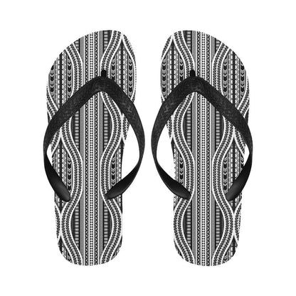 Polynesian Tribal Style Flip Flops-JorJune