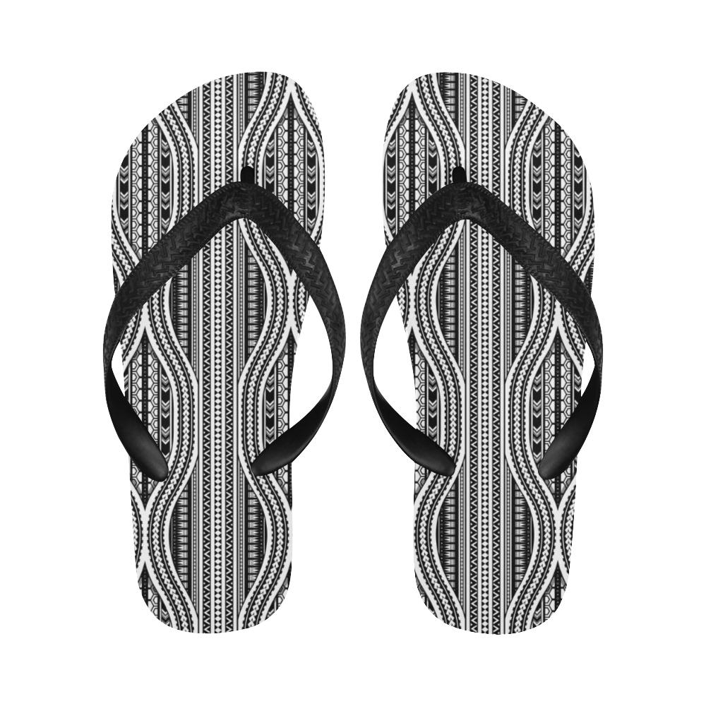 Polynesian Tribal Style Flip Flops-JorJune