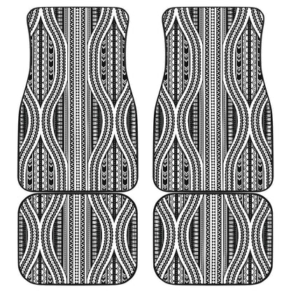 Polynesian Tribal Style Front and Back Car Floor Mats