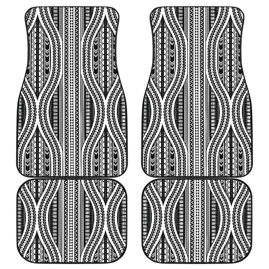 Polynesian Tribal Style Front and Back Car Floor Mats