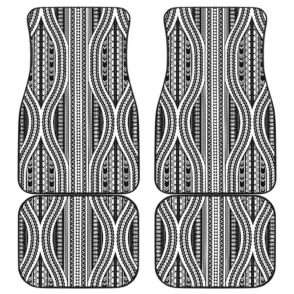 Polynesian Tribal Style Front and Back Car Floor Mats