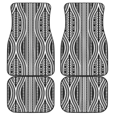 Polynesian Tribal Style Front and Back Car Floor Mats