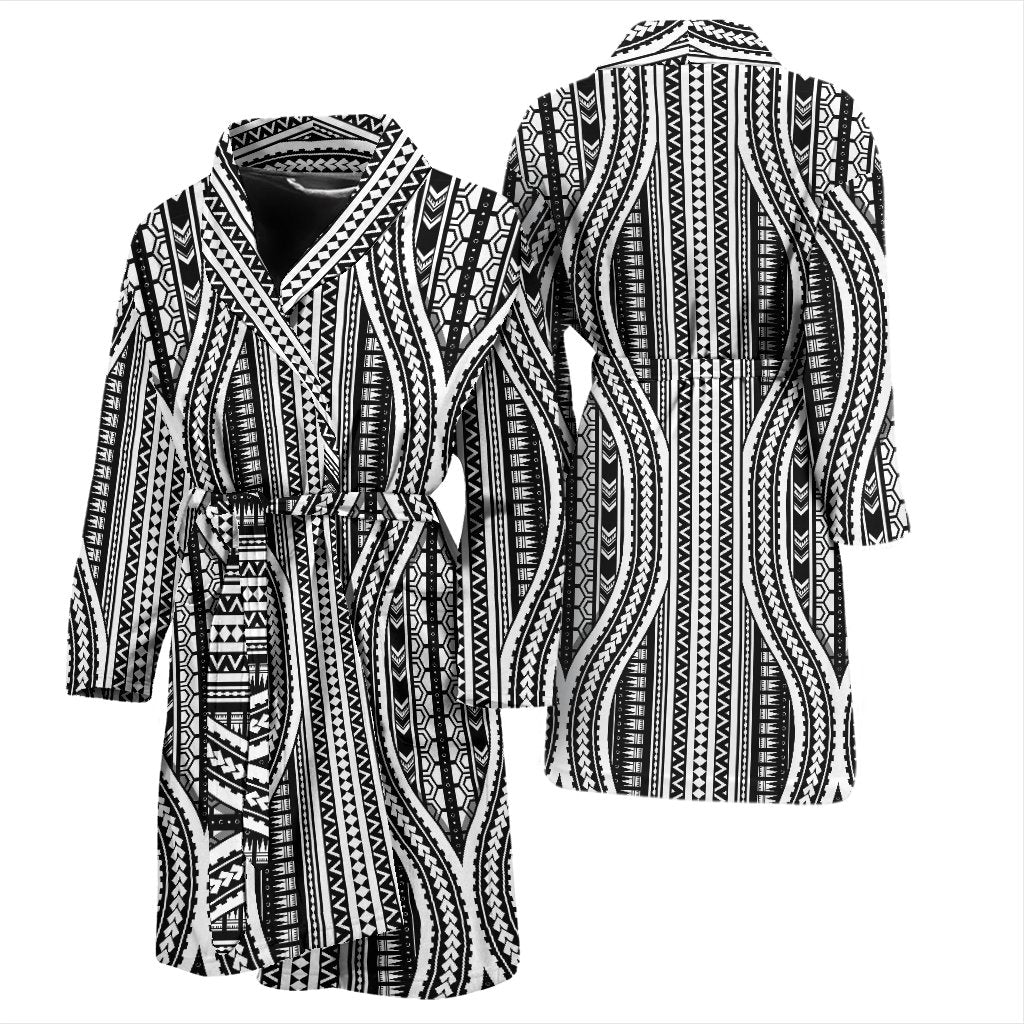 Polynesian Tribal Style Men Bath Robe