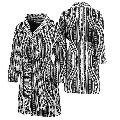 Polynesian Tribal Style Men Bath Robe