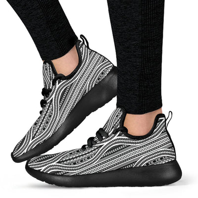 Polynesian Tribal Style Mesh Knit Sneakers Shoes