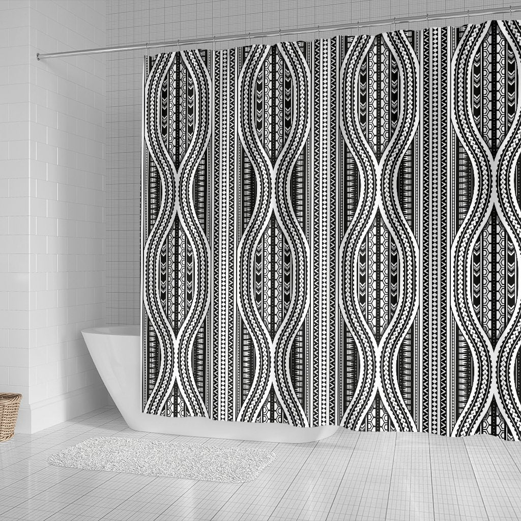 Polynesian Tribal Style Shower Curtain